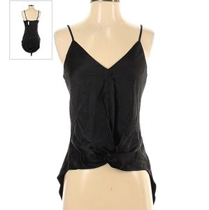Express Xs Black surplise twist front blouse tank New with tags